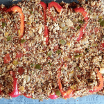 Spicy Red Peppers with Quinoa