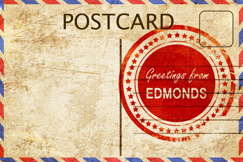 Greetings from Edmonds postcard. 