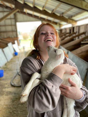 Sarah Garner Enjoys Lamb Felix