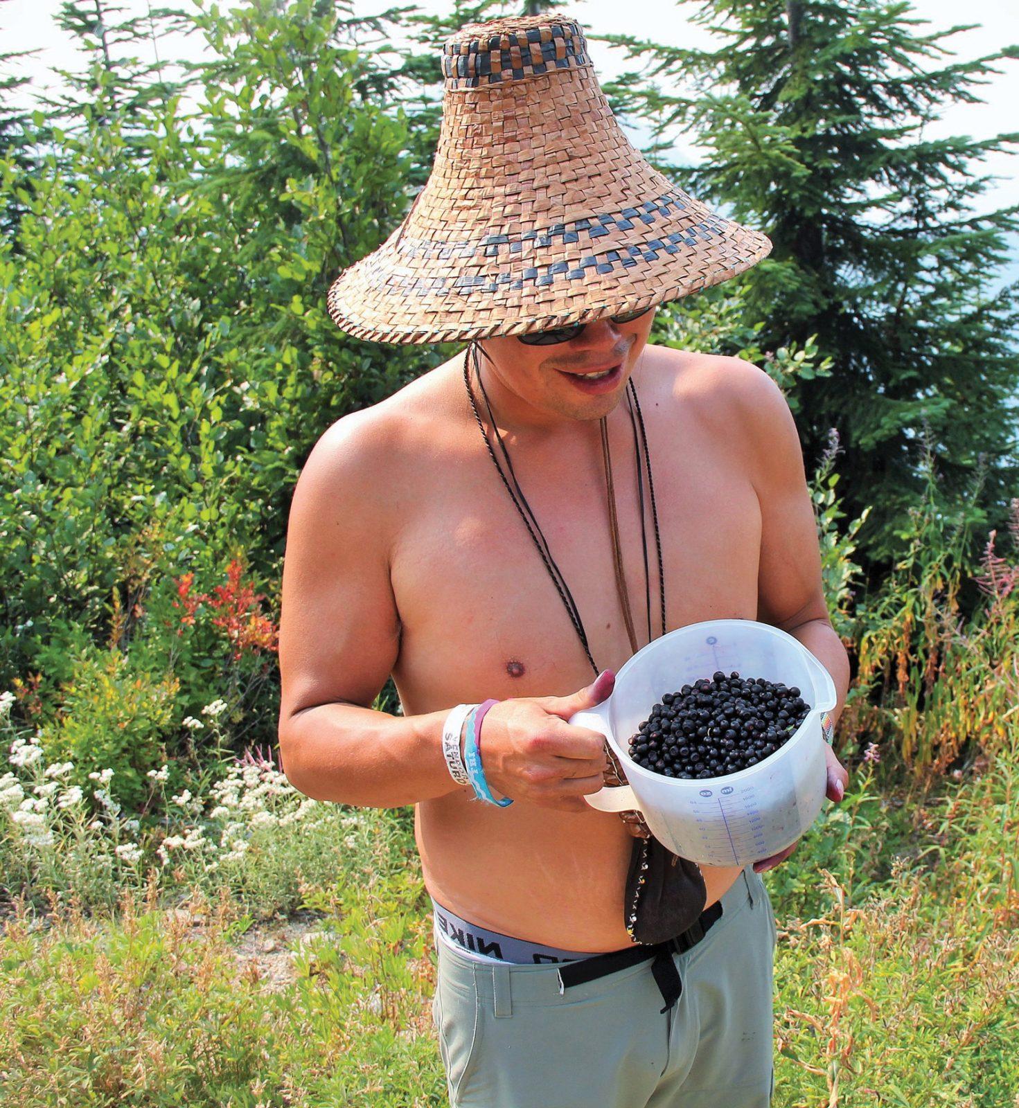 dean pablo tulalip tribe member with huckleberry bounty 1