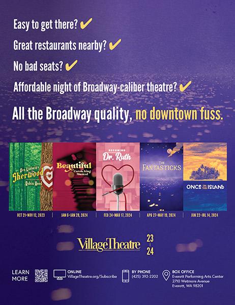 Village Theatre Everett Winter 2024 Ad