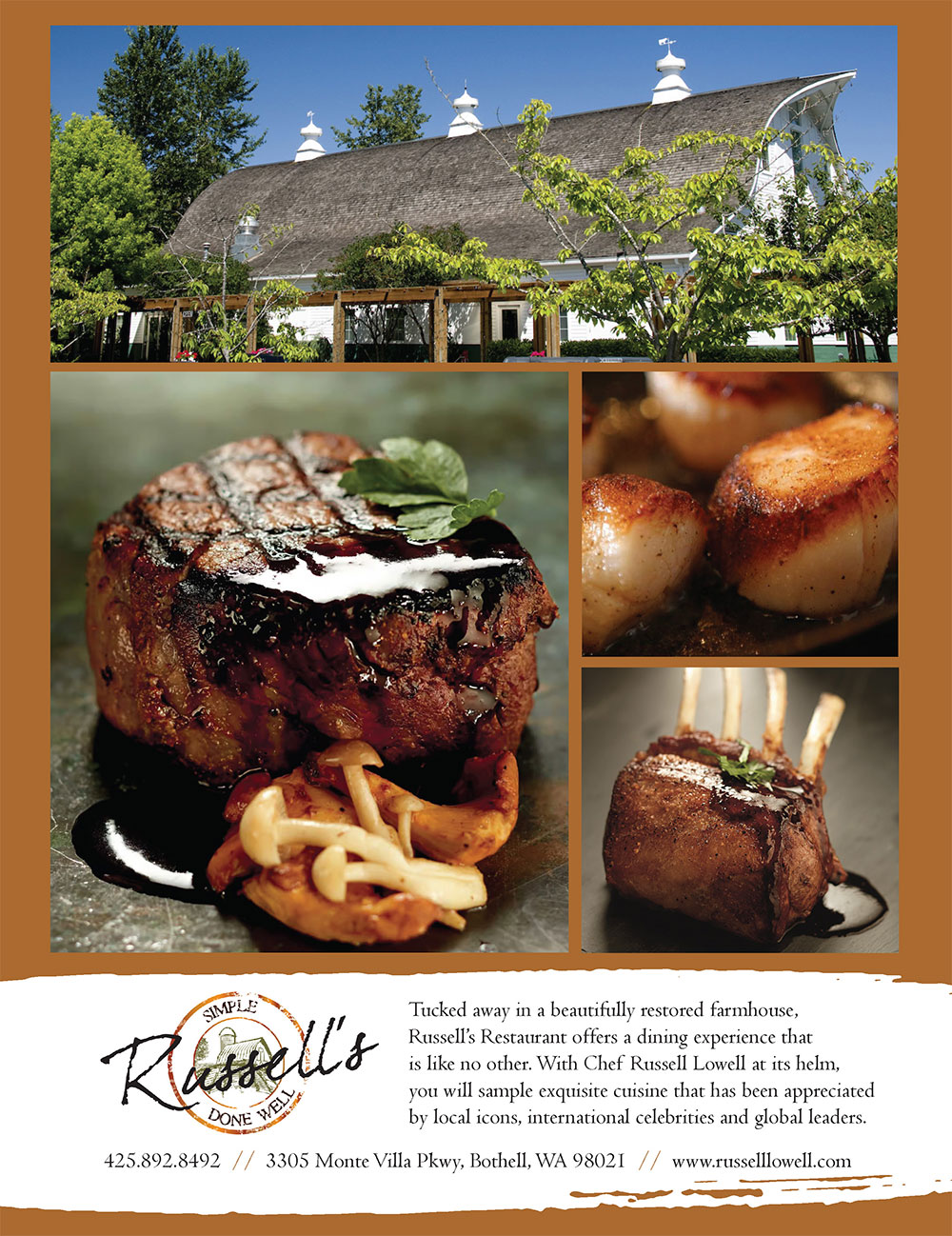 Russells Restaurant Ad