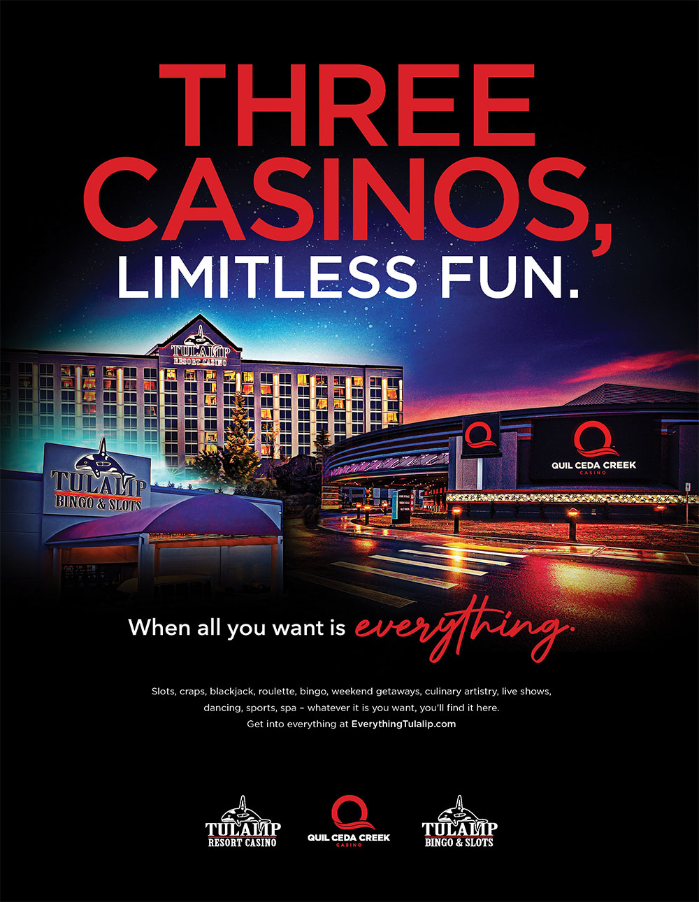 Tulalip Resort Casinos Ad