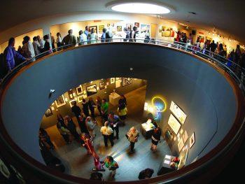 viewing art gallery from above