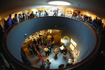viewing art gallery from above