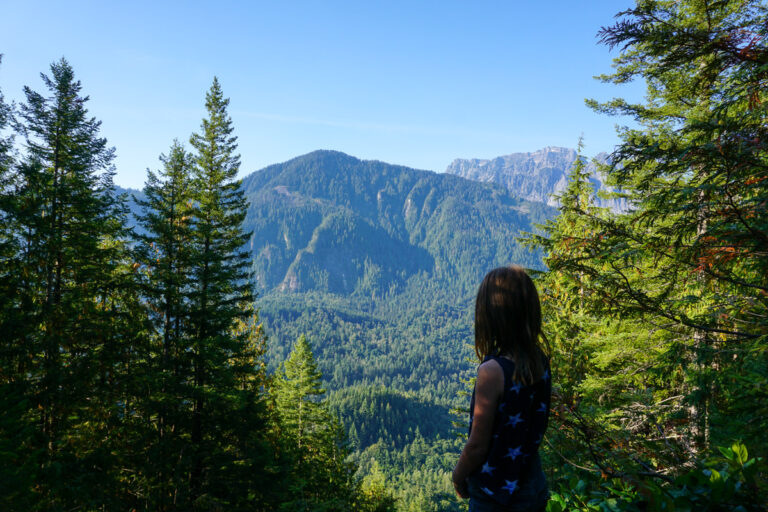 Mountain top view from Heybrook Ridge of Centennial Trail