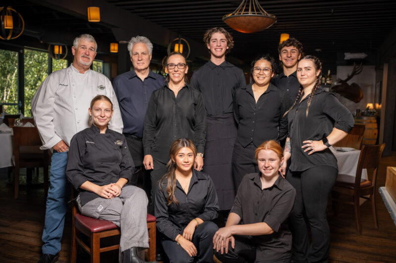 Star chef and wait staff prepare for fine dining at Russells Restaurant & Loft