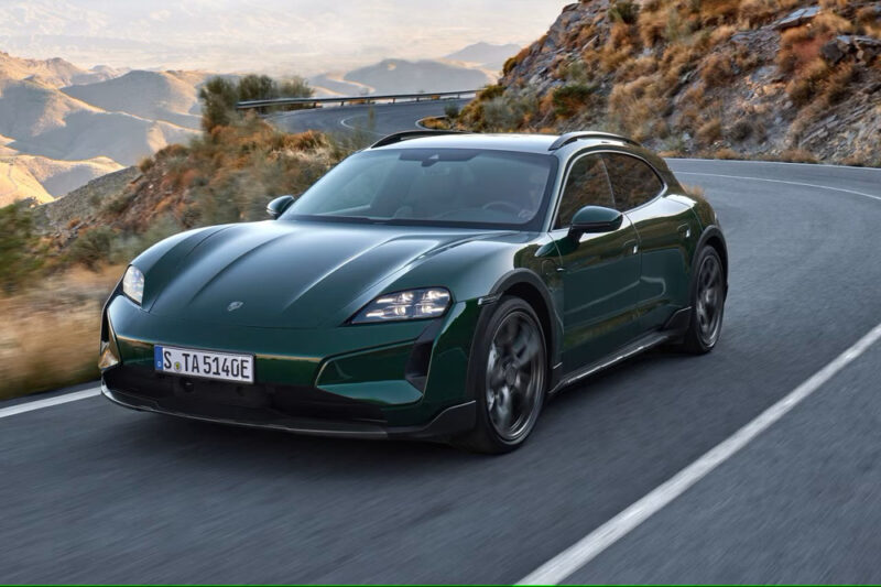 2025 Porsche Taycan Interior on Road