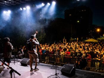Fishermans Village Music Festival and fans Digable Planets