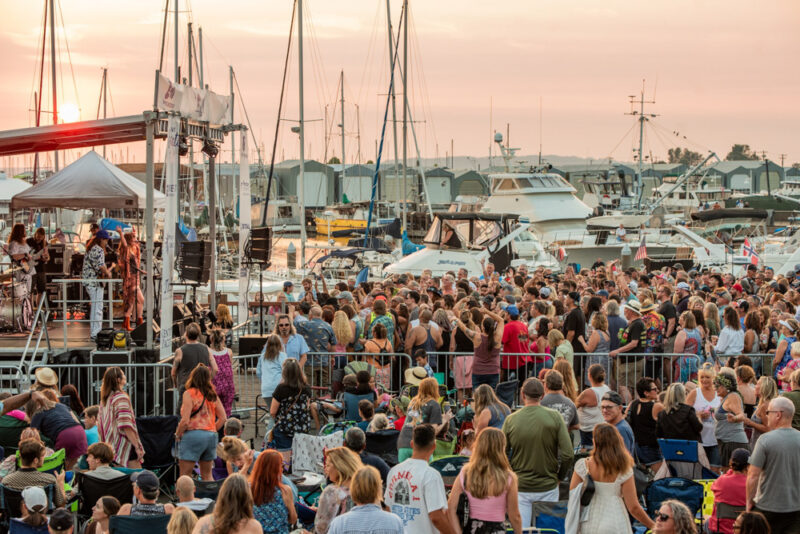 Ready to set sail in boats with beer at sundown puting the “sound” in Puget Sound