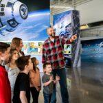 Children Looking at a Future of Flight Exhibit