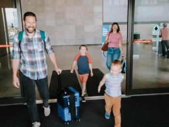 Family flying at Paine Field
