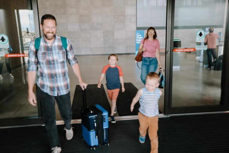 Family flying at Paine Field