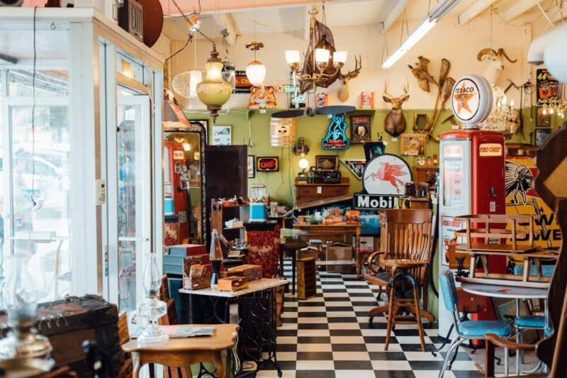 Highly collectible Americana themed antique goods Courtesy of Seattle Northcountry