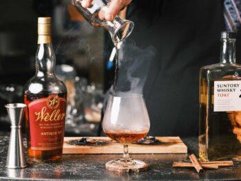 Johns Bar pouring cocktails in Mukilteo