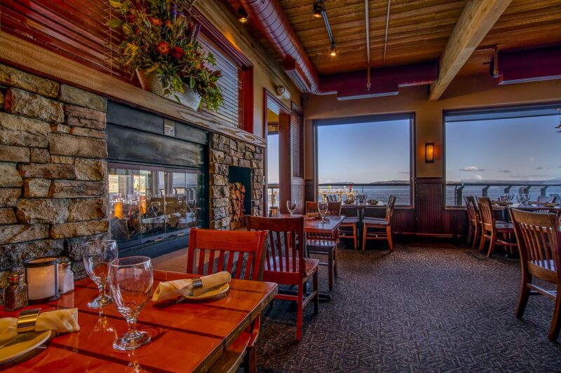 Mukilteo Dining Room with Fireplace