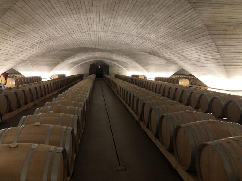 The cellar at Vie di Romans in Friuli Italy