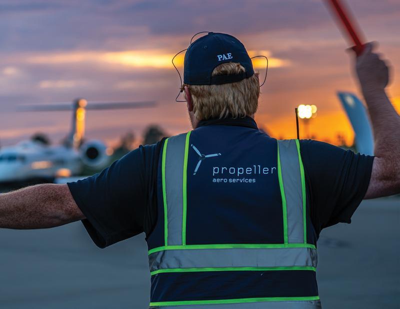 paine field ground crew sunset