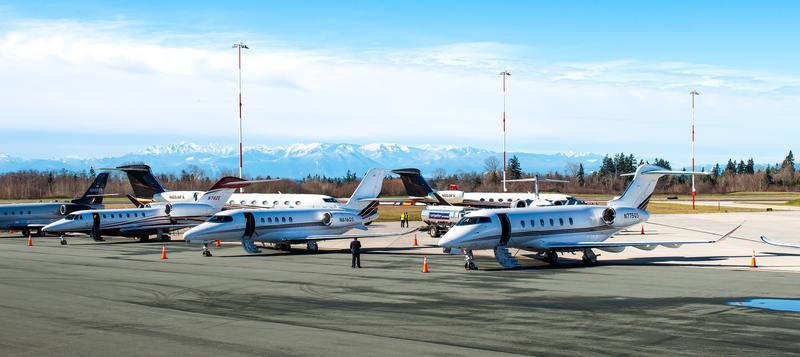 paine field private jets airport setup