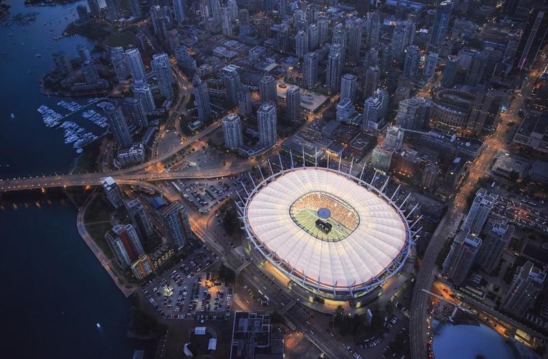 pnw soccer host cities stadium aerial view