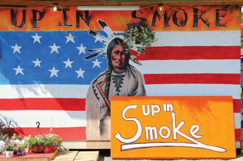 tulalip boom city mural american flag